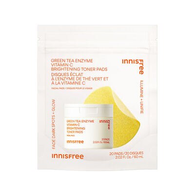 DAILY VITAMIN C KOREAN BRIGHTENING TONER PADS WITH NIACINAMIDE FOR DARK SPOTS (PADS DE T&Oacute;NICO CON VITAMINA C)